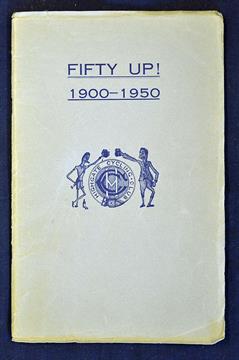 1950 Highgate London Cycling Club Anniversary Handbook/Dinner Menu – celebrating 50th Anniversary