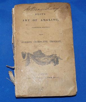 Best, T – "Best`s Art Of Angling" 11th ed 1822, boards detached from spine, 255 hand cut pages