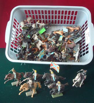 Good collection of Britains Union and Confederates on Horse Back: All been Deetail with metal