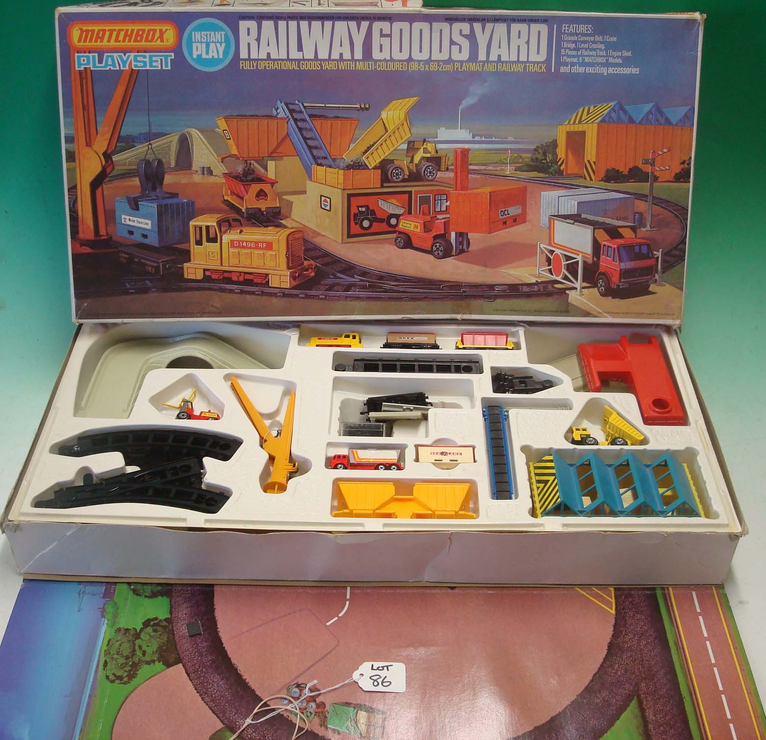 Matchbox No.PS4 “Railway Goods Yard” Play Set Comprising of various