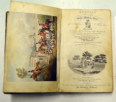 Jack Mytton - Early Hunting Shooting and Driving book by Nimrod titled "Memoirs of The Late John