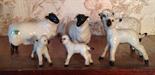 A flock of sheep, some Beswick.