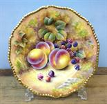 Royal Worcester fruit plate, D. Fuller.