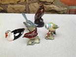 Five Beswick pottery birds including Beneagles whisky.