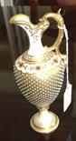 Superb Coalport jewelled porcelain ewer, 19cms