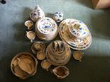 A large quantity of Masons Regency pattern dinner  and tea ware.