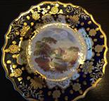 Hand painted Ridgeway plate, circa 1820.