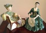 Two Royal Doulton figures, Ascot 2356 and A Lady from Williamsberg 2228.