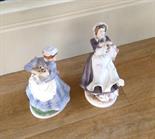 Pair Royal Worcester Upstairs Downstairs figures.