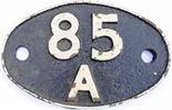 Shedplate 85A, Worcester until May 1973, C/I construction.