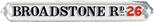 City of Birmingham Corporation, cast-iron street nameplate, "Broadstone Rd.", with postal district