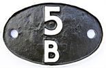 Shedplate 5B, Crewe South until November 1967. Face may have been restored, rear ex loco.