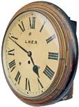 LNER 12" Clock numbered 17251 on a small plate on the right hand side door. No pendulum rod, just