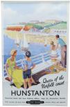 BR Poster, "Hunstanton - Queen of the Norfolk Coast", W M Fryer, D/R size. Classic view of family