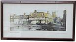 Carriage Print, `Tewkesbury - Gloucestershire`` by Claude Buckle. In an original glazed frame. In