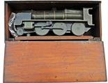 Original Southern Railway Travelling Model in wooden case of `U` Class Engine. Crafted at