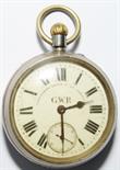 GWR Pocket Watch manufactured by the Lancashire Watch Company Ltd Prescott. Rear case engraved `
