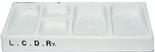 London Chatham & Dover Railway 5 compartment china Condiment Dish  Dish. Company initials are in