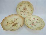 A Fieldings Devon ware cress dish and stand and a similar large ornate bowl.