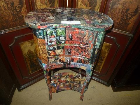A Comic Book Wrap Bedside Chest With Three Drawers W 51 D 30 H 81 Cm