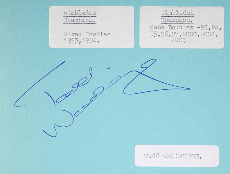 Two tennis autograph album,
approx. 130 autographs, signed on right hand pages, signatures