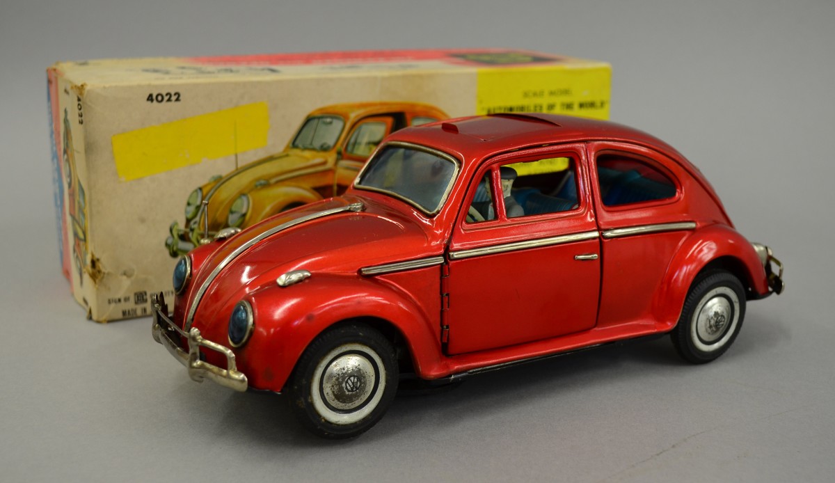 Bandai (Japan) No.4022 Volkswagen Beetle Sedan: tinplate ...