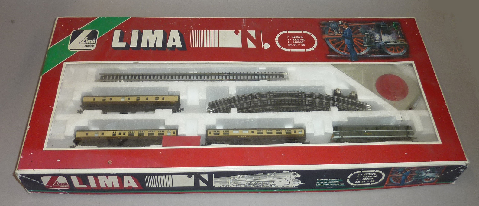 N gauge, Lima 121106 passenger train set (contains BR CoCo `D5509