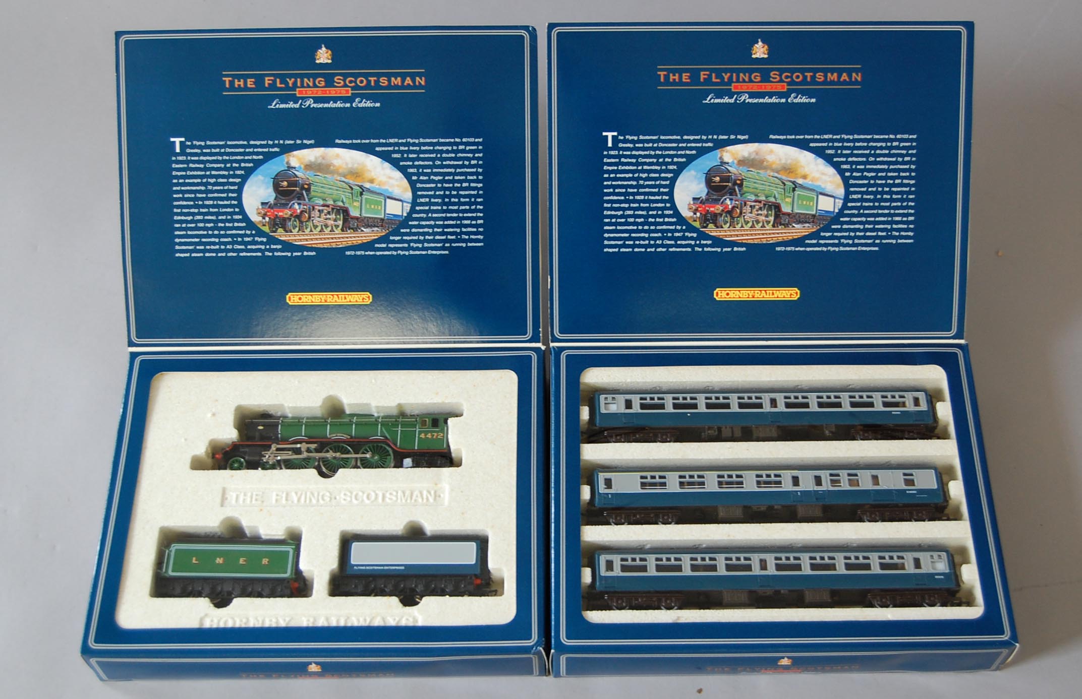 OO gauge, Hornby Flying Scotsman Limited Presentation Edition. Consists of R098 Flying Scotsman