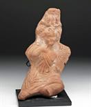 Egyptian Alexandrian Terracotta Harpocrates, ex-Barakat  Alexandria, Egypt, Ca 1st century BCE / CE.