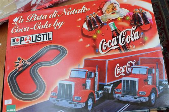 La Foto Di Natale.A Coca Cola Racing Track By Hasbro Sebino Polistil La Pista Di Natale Coca Cola In Original Bo
