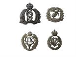 Selection of Australian and New Zealand Badges including cast white metal 16th Cameron Highlanders