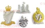Small Selection of Various Badges including QC silvered and gilt North Irish Brigade Pipers ... QC