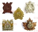 Selection of Canadian Badges including white metal 48 Highlanders ... White metal Toronto