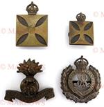 Good Selection of OfficersÕ Badges bronzed include Royal Dublin Fusiliers (blades) ... Lancashire