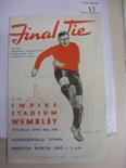 1938 FA Cup Final Football Programme: Huddersfield Town v Preston North End in very good condition