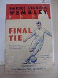 1939 FA Cup Final Football Programme: Portsmouth v Wolverhampton Wanderers in good original