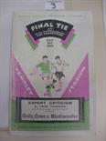 1928 FA Cup Final Football Programme: Blackburn Rovers v Huddersfield Town with rusty staples making