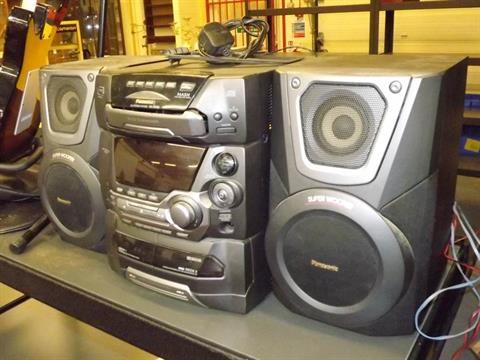 panasonic 5cd changer music system