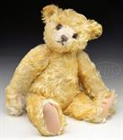 STUNNING & EXTREMELY DESIRABLE STEIFF YELLOW TEDDY BEAR FROM 1925 WITH BUTTON. This amazing and