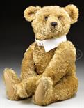 SWEET AND CLASSIC LOOKING EARLY STEIFF BEAR WITH BUTTON AND PROVENANCE. This circa 1910 Steiff bear