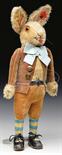 QUITE RARE AND EXCEPTIONALLY COLLECTIBLE STEIFF JACK RABBIT WITH BUTTON. Rabbit is standing and