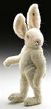 UNUSUAL FULLY JOINTED STEIFF RABBIT CIRCA 1920s. Rabbit is 5-ways jointed, solidly stuffed and made