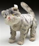 FANTASTIC FULLY JOINTED AND EARLY STEIFF CAT WITH BUTTON. A delightful and most unusual example of