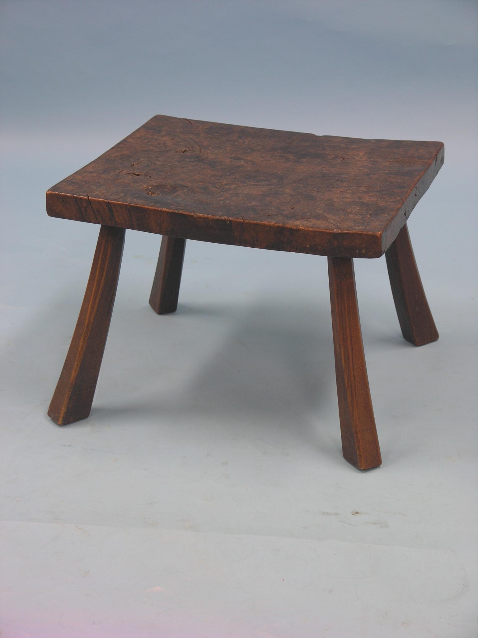 A rectangular coffee table by Jack Grimble, Cromer, solid elm