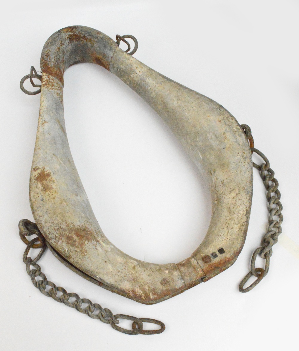 An interesting patent elastic steel fire horse collar with related