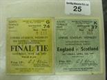 1953 FA Cup Final, Blackpool v Bolton, a ticket from the game played at Wembley on 02/03/1953,