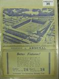 1938/39 Everton v Arsenal, a ex-binder programme from the game played on 14/01/1939.