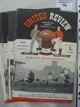 1950/51 Manchester Utd, a collection of 10 home programmes in various condition.