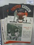 1951/52 Manchester Utd, a collection of 9 home programmes in various condition.