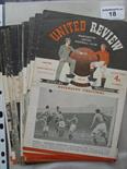 Manchester Utd, a collection of 23 home programmes in various condition, the seasons split is as